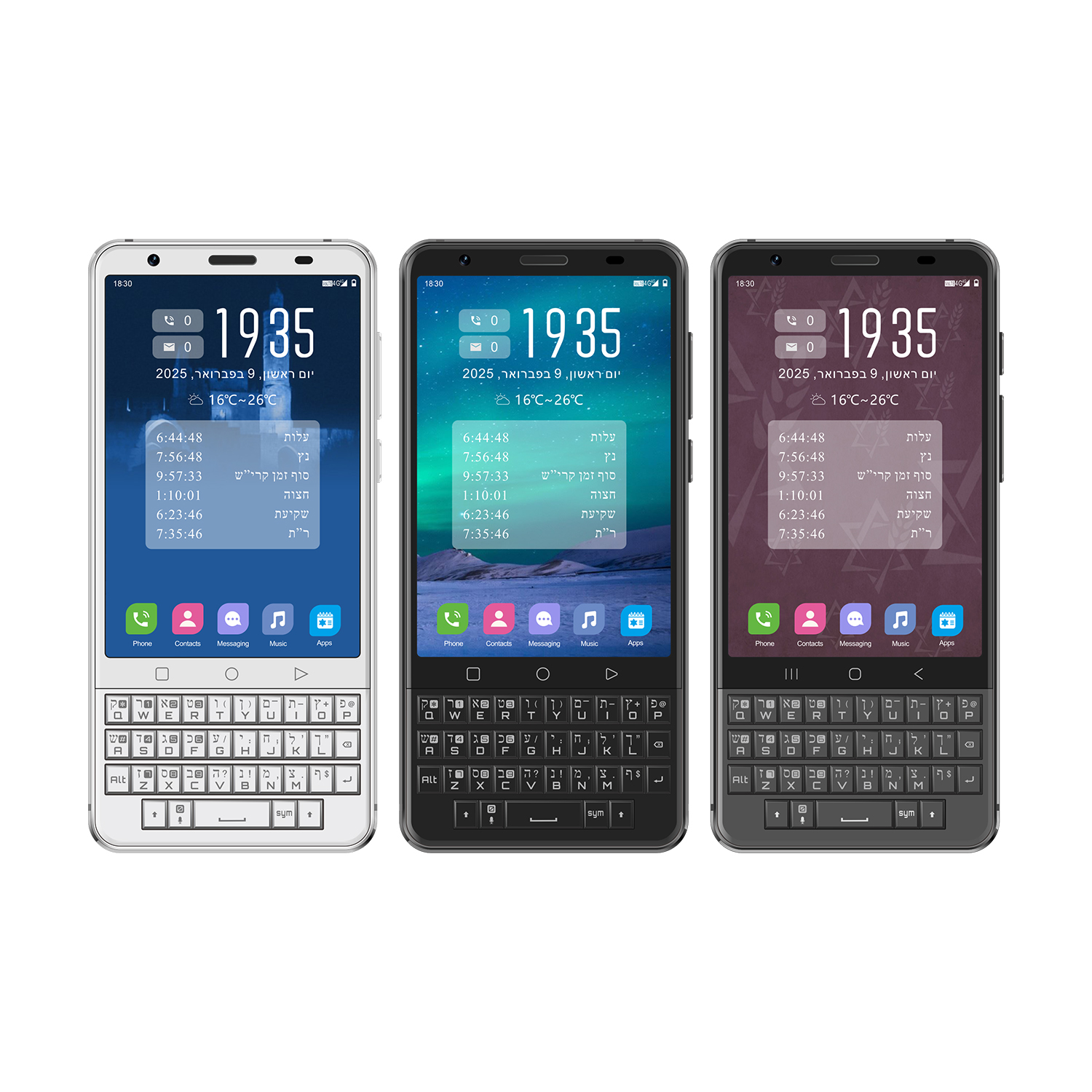 <strong>Q450-kosher  [OEM & ODM]  Full Keyboard HD Touch Screen Kosher Smartphone Dual SIM 4G Smartphone</strong>