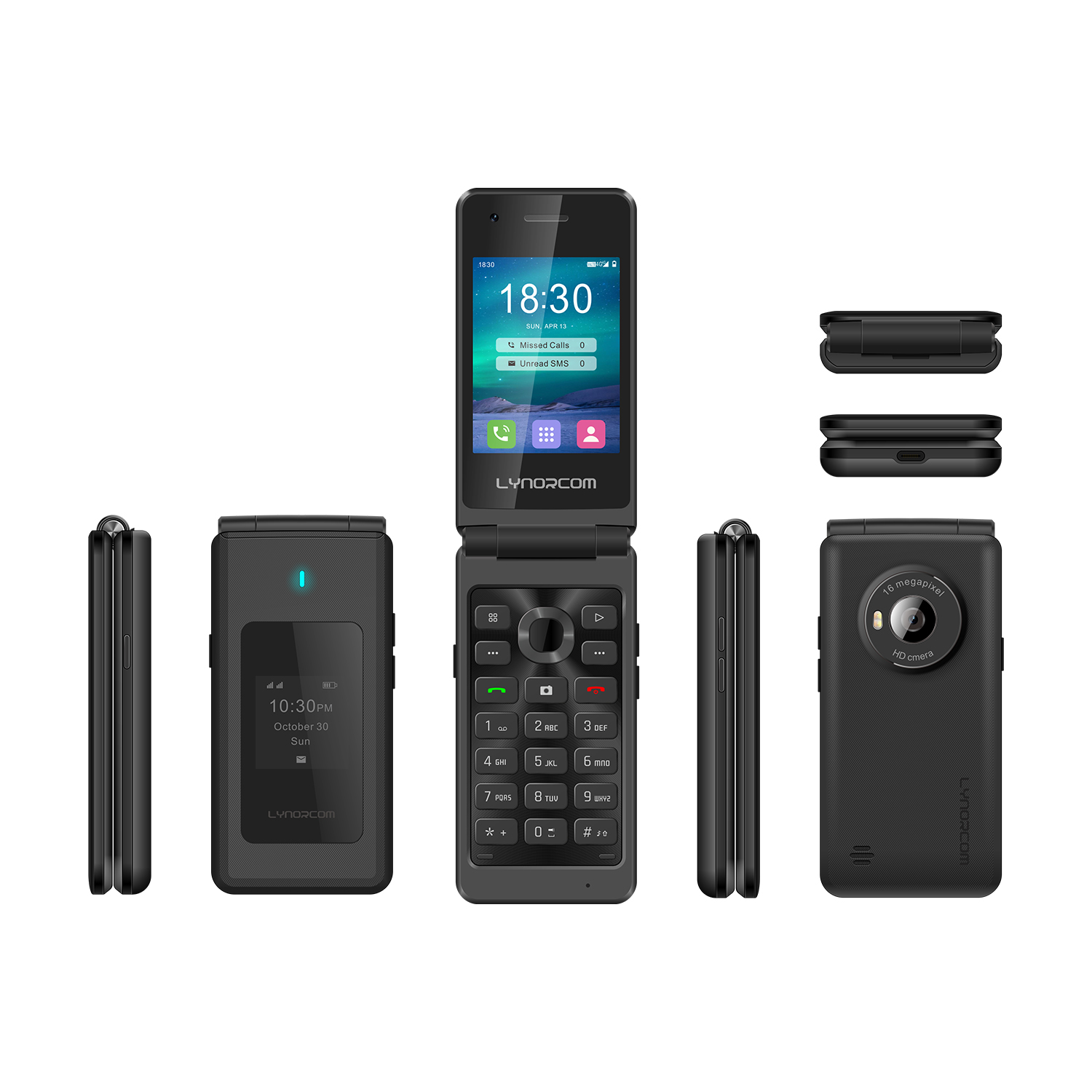 <strong>[OEM & ODM] F200   2.83Inch 4G Flip Mobile Phone Smart Phone 3GB+32GB or 4GB+64GB , 8MP+16MP Cam</strong>